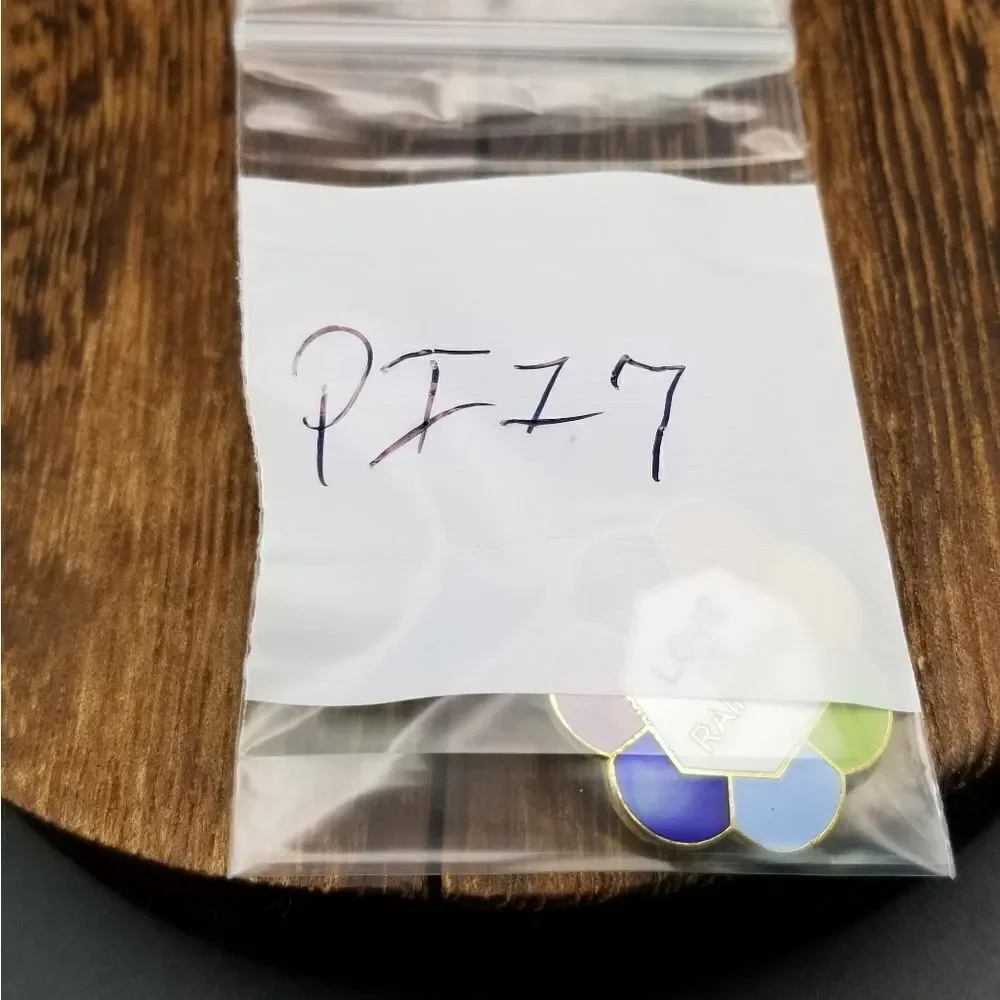 Rainbow prism flower love pin PI17
